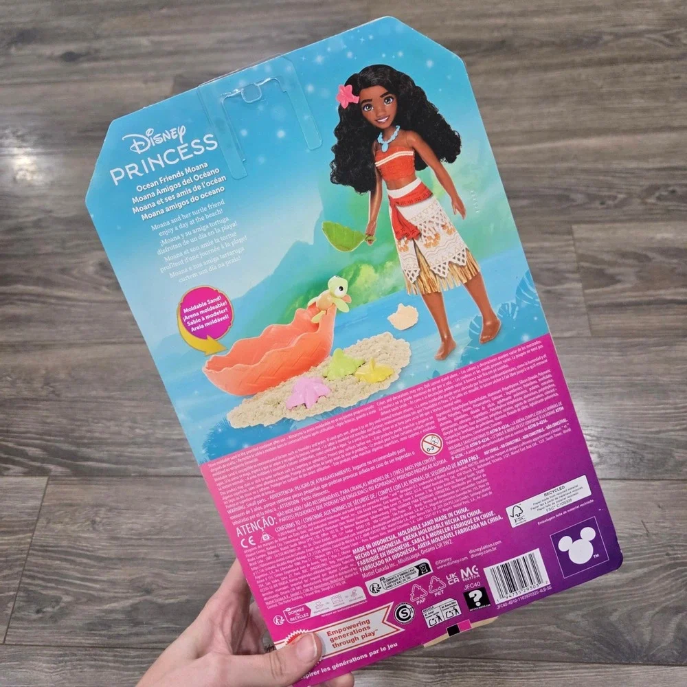 Mattel Disney Princess Ocean Friends Moana Doll Set New Moldable Sensory Sand